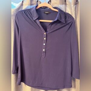 Premise Women's Deep Blue Button Down Shirt